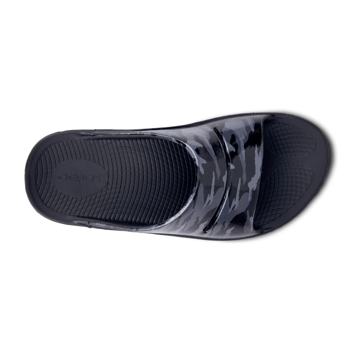 'OOFOS' Women's OOahh Slide Limited Edition - Black / Gray / Camo 3 'OOFOS' Women's OOahh Slide Limited Edition - Black / Gray / Camo - Image 3