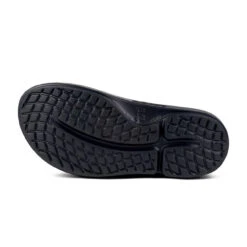 OOFOS Women's OOahh Luxe Slide - Midnight Spectre -OOfos Store 1103MDNHTSPEC shot7 15252.1709235054