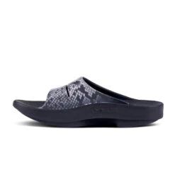 'OOFOS' Women's OOahh Slide Limited Edition - Black / Snake -OOfos Store 1103SNAKE shot4 1024x1024@2x