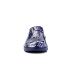 'OOFOS' Women's OOcloog Clog Limited Edition - Navy / Silver Snake -OOfos Store 1203NVYSILSNK shot3 1024x1024@2x