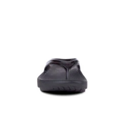 'OOFOS' Women's OOlala Thong - Black Patent -OOfos Store 1400BLK 3 1024x1024@2x