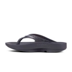 'OOFOS' Women's OOlala Luxe Thong - Glitter Black -OOfos Store 1401BLKGlitter shot4 1024x1024@2x