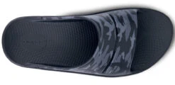 OOfos Men's OOahh Sport Slide Sandal - Black Camo -OOfos Store 1500BLKCMO shot6
