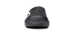OOfos Women's OOahh Sport Slide Sandal - Black White -OOfos Store 1500BLKWHTOO shot3 e35309f8 6ec2 43f2 978c ae2d85e1f5d5