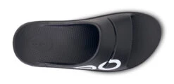 OOfos Women's OOahh Sport Slide Sandal - Black White -OOfos Store 1500BLKWHTOO shot6 39199ecf 13e1 41f0 9f0a 7f10073de7c1