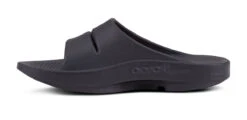 OOfos Men's OOahh Sport Slide Sandal - Black Matte -OOfos Store 1500MATBLK shot4