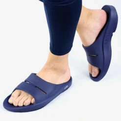 OOFOS OOahh Slide - Navy -OOfos Store 4 46980.1646682951