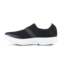 'OOFOS' Women's OOmg Fibre Low Slip On - White / Black 13 'OOFOS' Women's OOmg Fibre Low Slip On - White / Black -OOfos Store 5070WHTBLK 4 1024x1024@2x
