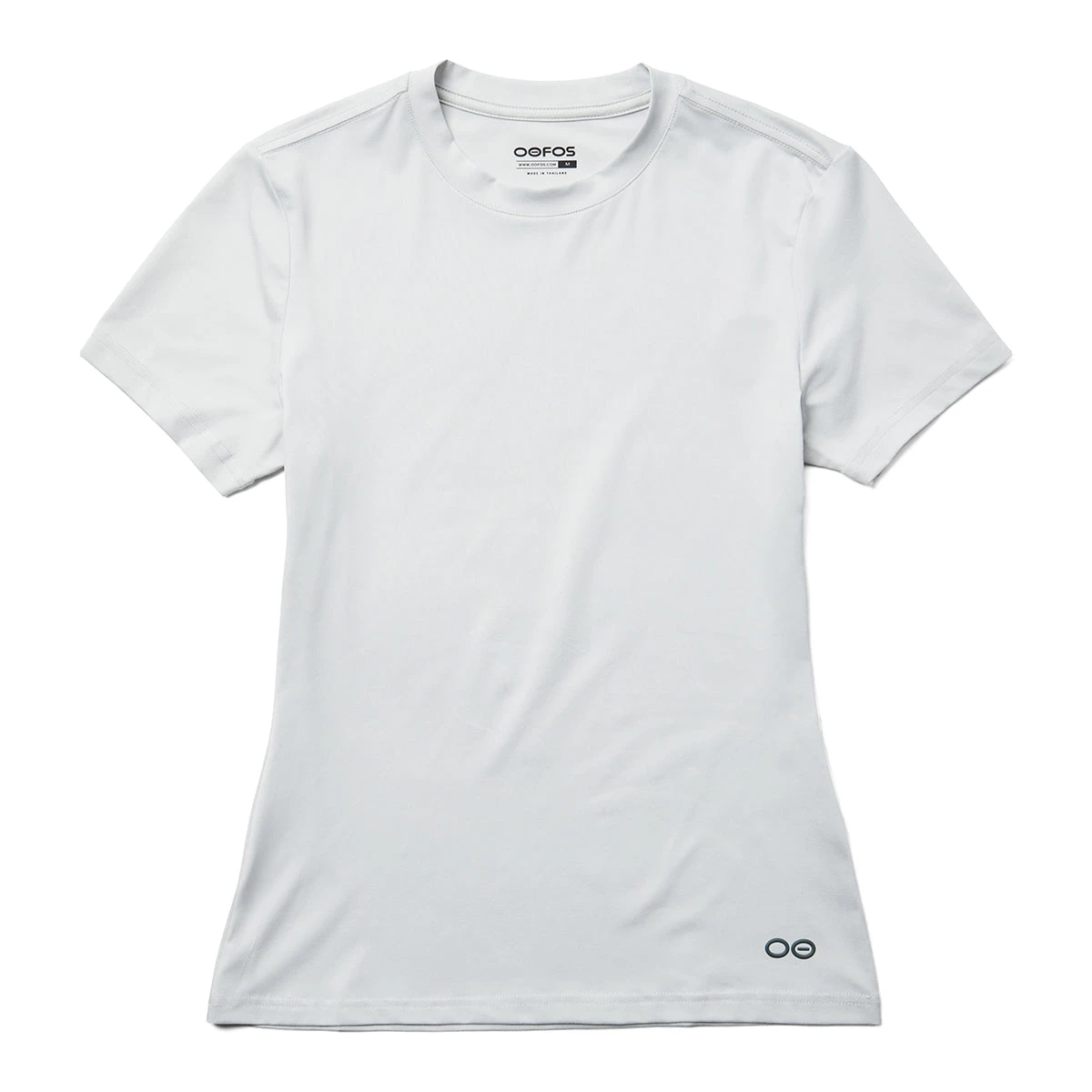 OOfos Women's COOl Down T Shirt - Light Gray Heather 1 OOfos Women's COOl Down T Shirt - Light Gray Heather
