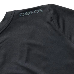 OOfos Women's COOl Down V Neck - Dark Gray Heather 11 OOfos Women's COOl Down V Neck - Dark Gray Heather -OOfos Store 8100DKGRYHEA Shot04