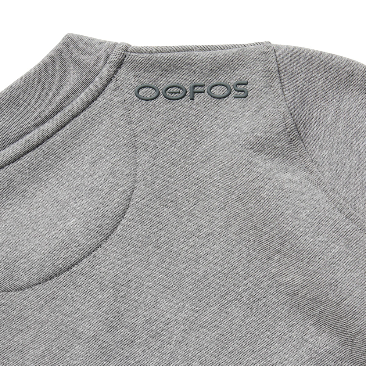 OOfos Women's COOl Down ¼ Zip - Gray Heather 7 OOfos Women's COOl Down ¼ Zip - Gray Heather - Image 7