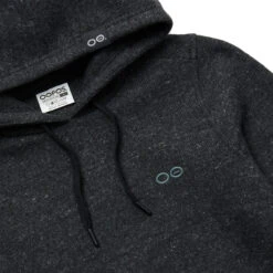 OOfos Women's OOmy Knit Hoodie - Dark Charcoal Gray Heather 10 OOfos Women's OOmy Knit Hoodie - Dark Charcoal Gray Heather -OOfos Store 8300DKGYCHAR Shot03