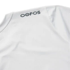 OOfos Men's COOl Down T Shirt - Light Gray Heather -OOfos Store 9000LTGRYHEA Shot04