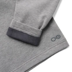 OOfos Men's COOl Down ¼ Zip - Gray Heather -OOfos Store 9200DKGRYHEA Shot03
