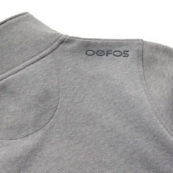 OOfos Men's COOl Down ¼ Zip - Gray Heather -OOfos Store 9200DKGRYHEA Shot04