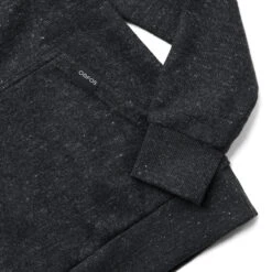 OOfos Men's OOmy Knit Hoodie - Dark Charcoal Gray Heather 11 OOfos Men's OOmy Knit Hoodie - Dark Charcoal Gray Heather -OOfos Store 9300DKGYCHAR Shot04