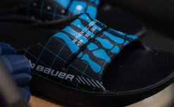 BAUER/OOFOS Men's OOahh Limited Slide Sandal – Bauer Skeleton -OOfos Store BauerSkeleton1