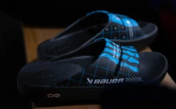 BAUER/OOFOS Men's OOahh Limited Slide Sandal – Bauer Skeleton -OOfos Store BauerSkeleton2