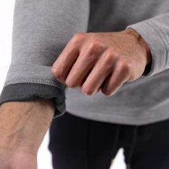 OOfos Men's COOl Down ¼ Zip - Gray Heather -OOfos Store Mens 1 4Zip