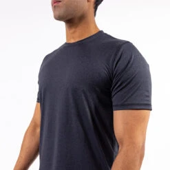 OOfos Men's COOl Down T Shirt - Dark Gray Heather -OOfos Store Mens DarkT