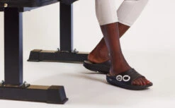 OOfos Women's OOahh Sport Slide Sandal - Black White -OOfos Store MicrosoftTeams image 125