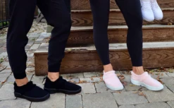 OOfos Women's OOcoozie Low Shoe - Black -OOfos Store OOCOOZIE Black2