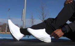 OOfos Men's OOmg Sport Low Shoe - White -OOfos Store OOmgSport White Mens1