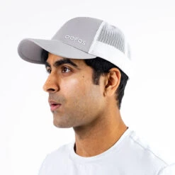 OOfos OOsnap Cap Unisex - White Gray -OOfos Store OOmyHat2