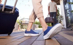 OOfos Women's OOmg EeZee Low Shoe - Navy -OOfos Store Women s Navy eeZee 3