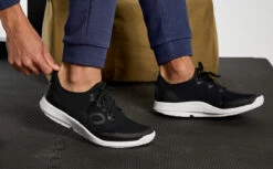 OOfos Women's OOmg Sport LS Low Shoe - White Black -OOfos Store Womens Blk1