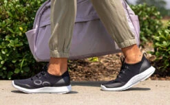 OOfos Women's OOmg Sport LS Low Shoe - White Black -OOfos Store Womens Blk2