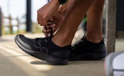 OOfos Women's OOmg Sport LS Low Shoe - Black -OOfos Store Womens BlkLS2