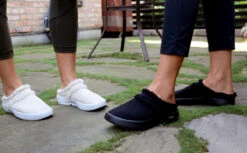 OOfos Women's OOcoozie Mule Shoe - Black -OOfos Store Womens OOcoozieMule black3