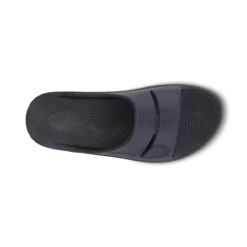 OOFOS OOahh Sport Slide - Black Matte -OOfos Store a aerial 46869.1617739489