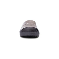 OOFOS Women's OOahh Luxe Slide - Latte -OOfos Store a front 88408.1617737894