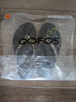 OOFOS | Leopard Patterns Open Toe Rubber Sole Casual Style -OOfos Store org 149