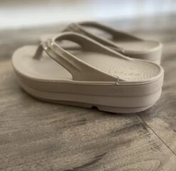 OOFOS | Open Toe Platform Casual Style Unisex Street Style Plain