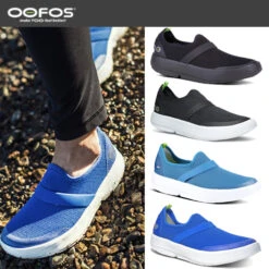 OOFOS | Casual Style Unisex Street Style Logo Low-Top Sneakers