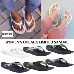 OOFOS | Flower Patterns Leopard Patterns Casual Style