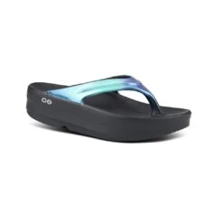 OOFOS | Open Toe Platform Rubber Sole Casual Style Plain -OOfos Store org 405